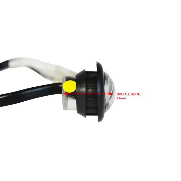 Clignotants encastrée Petits Clignotants ronds