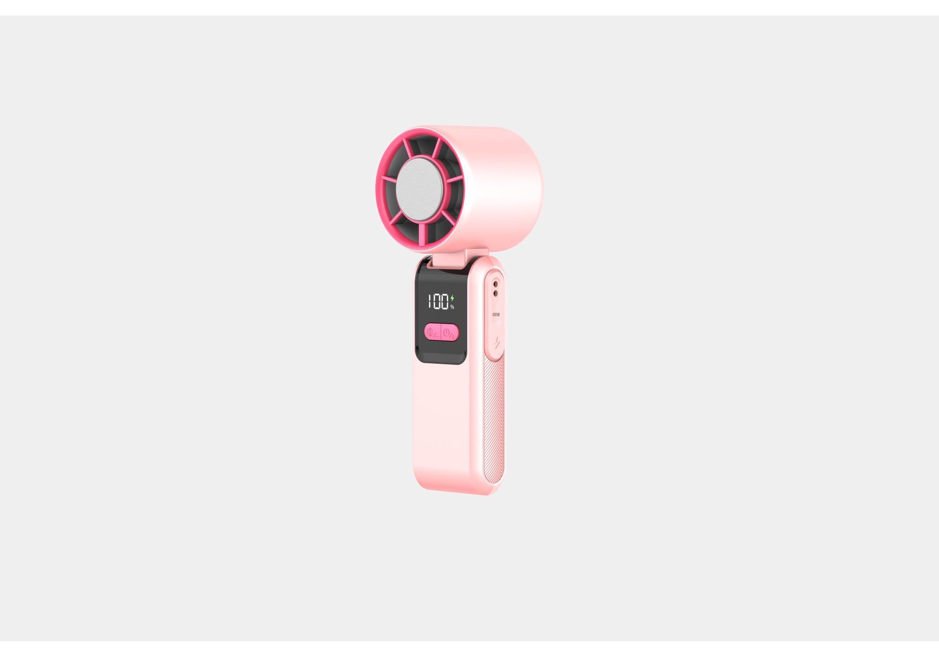 

Portable High-Speed USB Rechargeable Folding Fan with Built-in Cable for Outdoor Use Popular Handheld Ice Pack