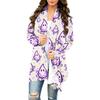 Damen Trendy Halloween-Print Langarm-Strickjacke Pullover für Lässige Herbstmode