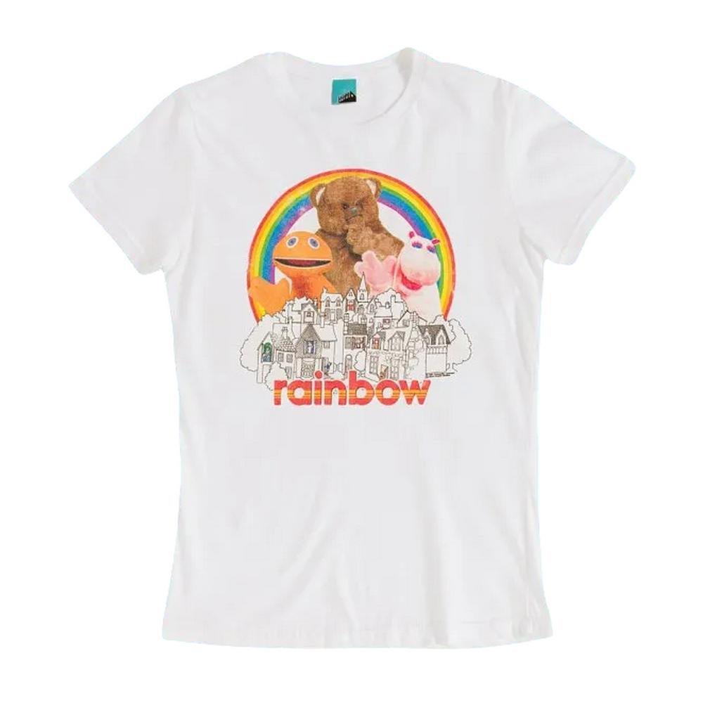 Rainbow Womens/Ladies Zippy, Bungle & George Fitted T-Shirt
