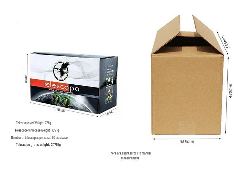 High-Definition Monocular Telescope with Night Vision for Outdoor and Mobile Photography
