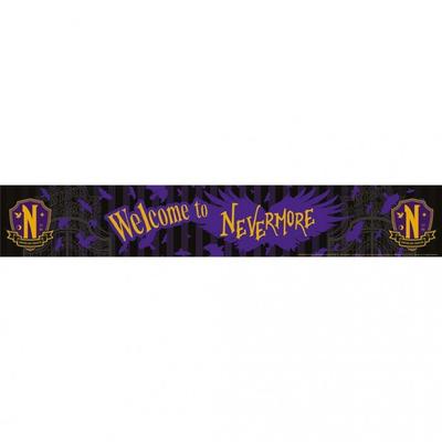 Wednesday Welcome To Nevermore Wooden Door Sign