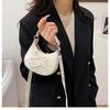 Cute Bowknot Shoulder Bag for Women Mini Hobo Bag Glossy Patent Leather Underarm Purse Vintage Y2K Crossbody Bag Sweet Girls Handbag