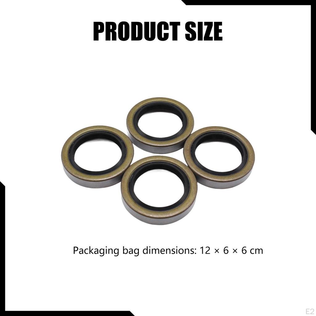 4 Pieces Trailer Axle Hub Wheel Seal Replacement for Boat RV