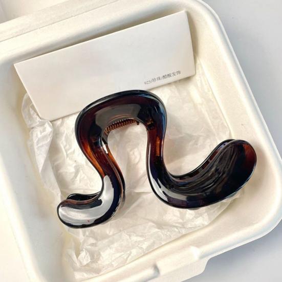 Damen Haarklammer Geometrische Form Anti-Rutsch-Zähne Haarspange Dusch-Hinterkopf-Haarspange Haaraccessoires