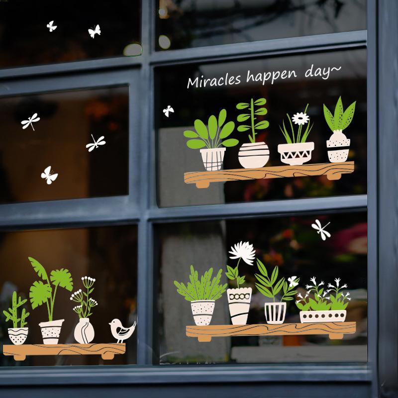 

Window Sticker Glass Film Wall Stickers Waistline Vinyl Quick Diy Easily Remove Home Decor Grass For Windows Door Wall Mirror 45x60cm