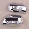 1 Pair Car Left & Right Chrome Side LED Light Mirror Cover Molding Trim Fit for Toyota Corolla Sedan 2009 2010 2011 2012 2013