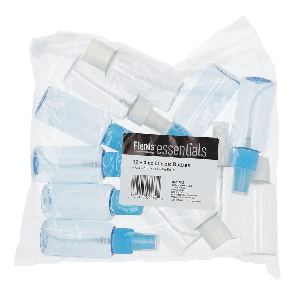 Essentials, Classic Bottles, 12 Count, 3 Oz Each