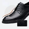 Chaussures Homme en Cuir Véritable Chaussures habillées Homme Peau de Crocodile de Luxe à Lacets Chaussure de Mariage Fête Chaussures Oxford Homme Bureau