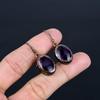 Amethyst Earrings Gemstone Jewelry, Copper Electroformed Earrings, Gift For Women Handmade Earrings