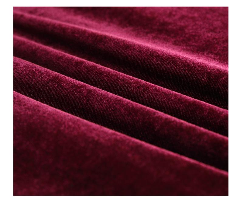 2025 Spring Velvet Plus Size Loose Dress - High-End Petite Style from Internet Celebrity Douyin Live