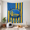 Golden State Warriors (1) Customizable Name Decorative Wall Tapestry Ideal Choice for Wall Decor In Bedrooms Living Rooms Dorms and Home