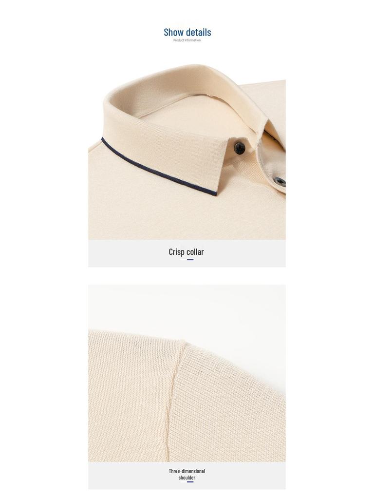 Men's 2026 Summer Casual Polo Shirt - Breathable Yarn-Dyed Stripe, Loose Fit Short Sleeve with Lapel