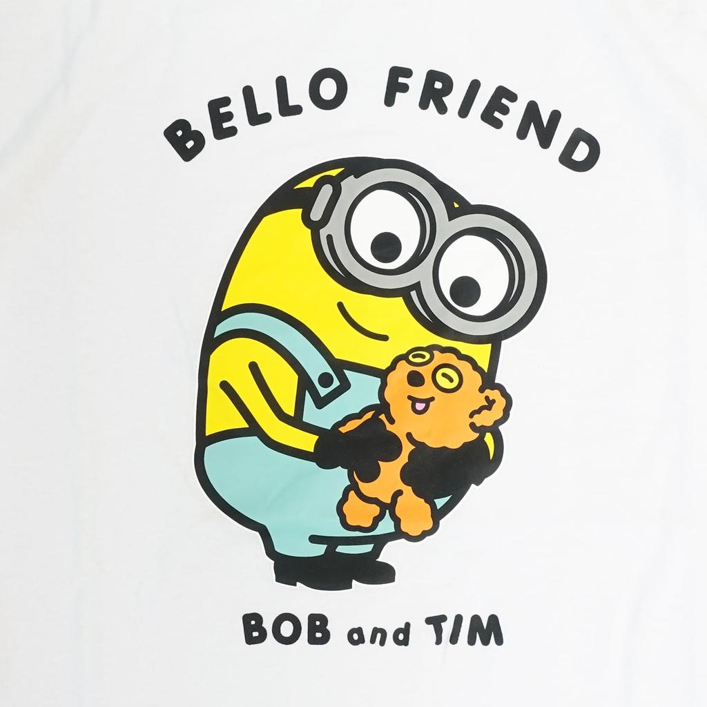 Fineplus Minions BELLO FRIEND Bob Tim Print T-Shirt