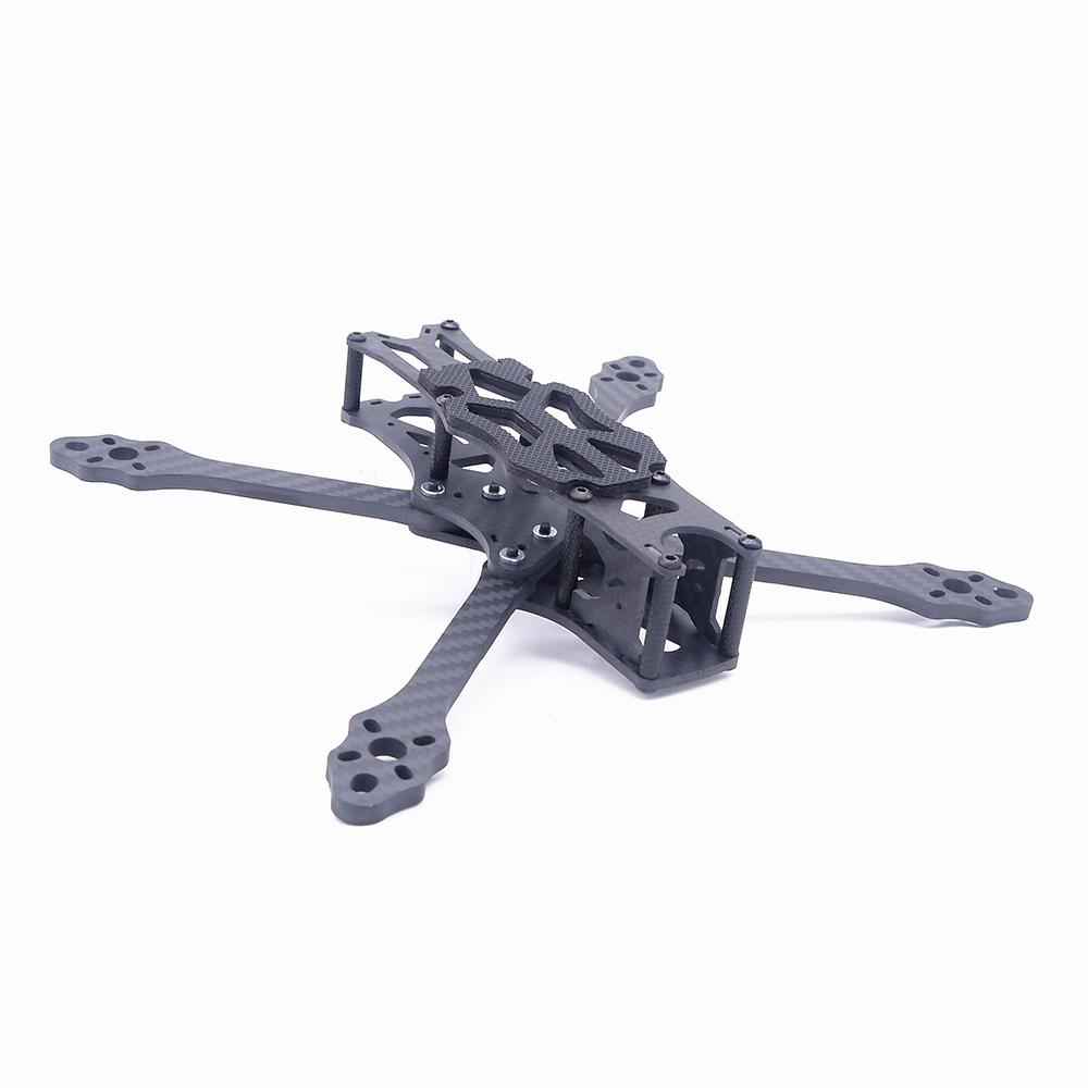 STEELE 5 220mm Wheelbase 5mm Arm Thickness Carbon Fiber X Type 5 Inch Freestyle RC FPV Racing Drone Frame Kit Accessories