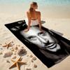French legendary rock singer and actor Johnny Hallyday towel outdoor camping vacation swimming beach towel outdoor absorbent bath towel Y25