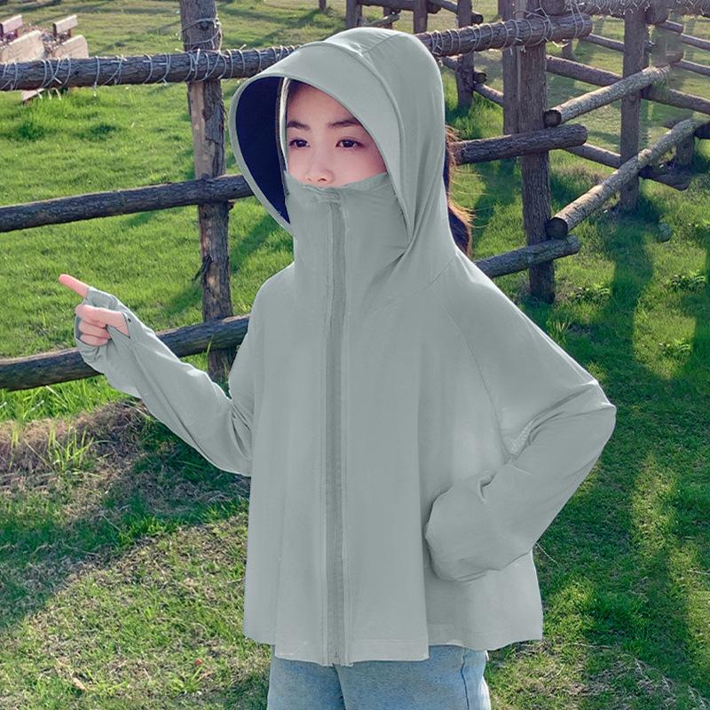 Girls' sunscreen clothes summer new 1011 children's sunscreen clothes, cold silk cool jacket for older children and UV protection for boys