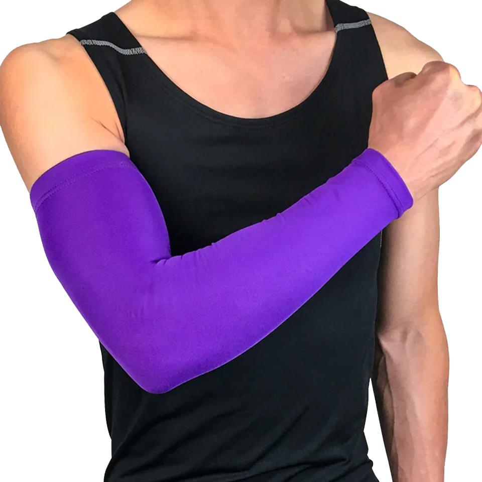 Loogdeel Basketball Arm Sleeve 1Pcs Quick Dry UV Protection Running Support Arm Warmers Fitness Elbow Pad