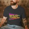 Mens Womens 90s Graphic TShirts Back To The 90s Print Casual Tee Fashion Crew Neck Shirt for Birthday Party Fun Streetwear