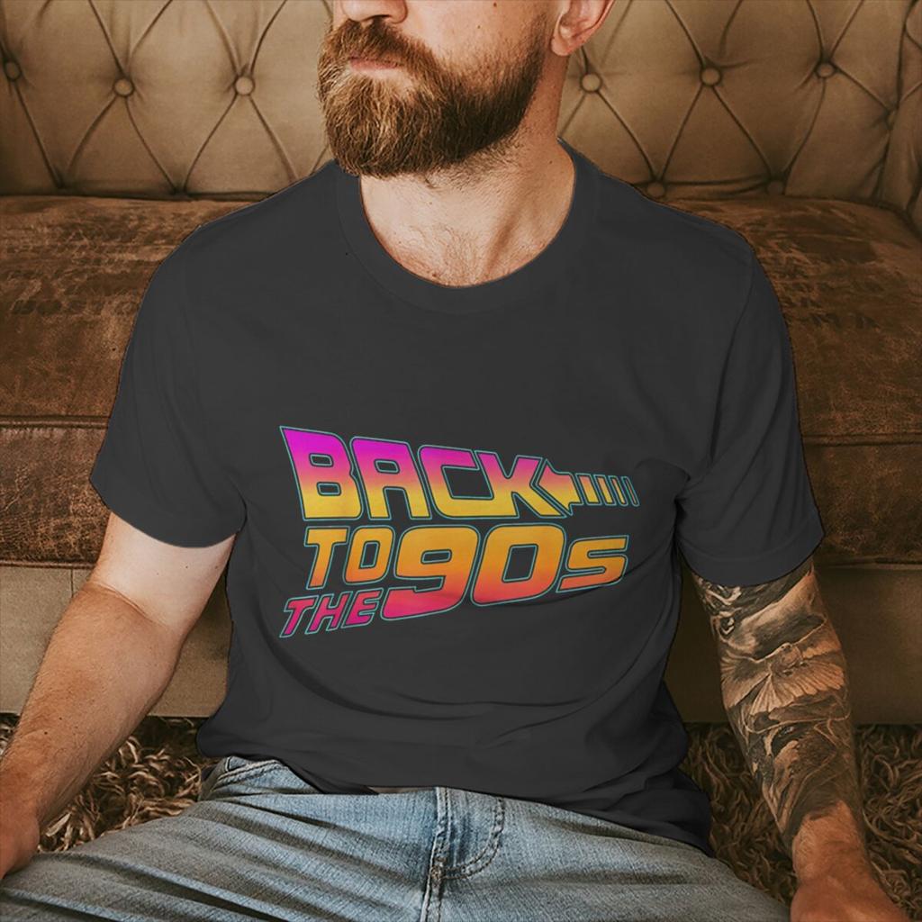 Mens Womens 90s Graphic TShirts Back To The 90s Print Casual Tee Fashion Crew Neck Shirt for Birthday Party Fun Streetwear
