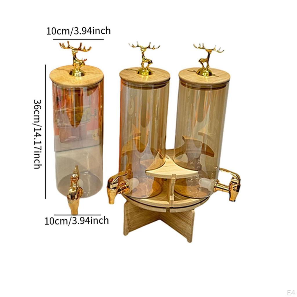 Drink Dispensers Beverage Dispenser Large Capacity, Storage with Stand for Daily Use