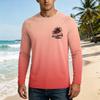 Men's Long Sleeve UPF50 Plus Sun Protection Shirt Lightweight Breathable Loose Fit Outdoor Casual T-Shirt for Summer Activities