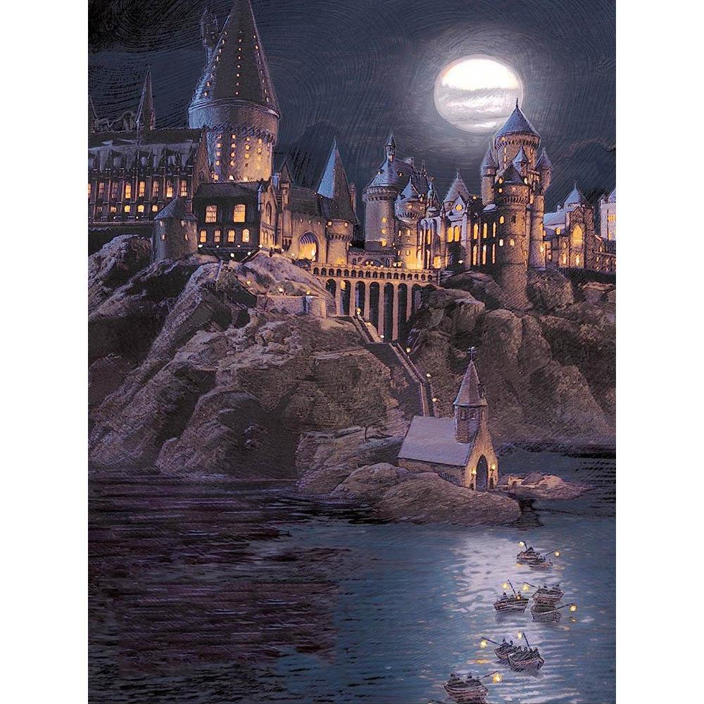 Harry Potter Holwarts Castle Picture Diamond Painting Kit 5D DIY Round Diamond Embroidery Handicraft Home Decor