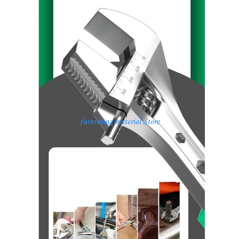 Y5GD Large Open Adjustable Spanner Light Weight Wrench Tool Household Maintenance