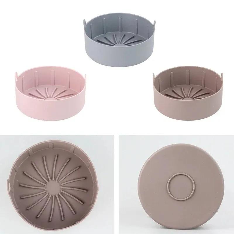 New Silicone Pot Multifunctional Air Fryers Accessories Bread Fried Chicken Pizza Basket Baking Tray Non Stick Baking Bakefor