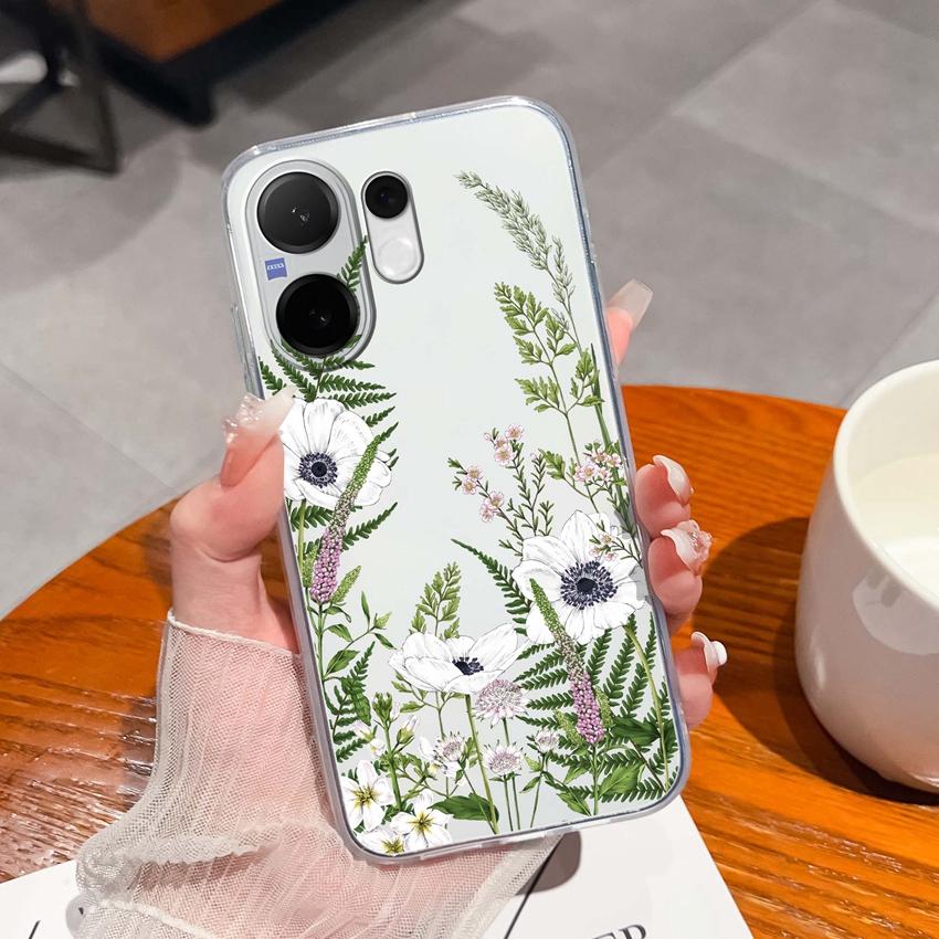 Casing For Vivo V60 V40 Lite V30e Y38 Y39 Y78 X200 Ulta X200s Case Cute Rabbit Panda Dog Back Covers TPU Silicone Soft Clear Phone Bags For Vivo Shell