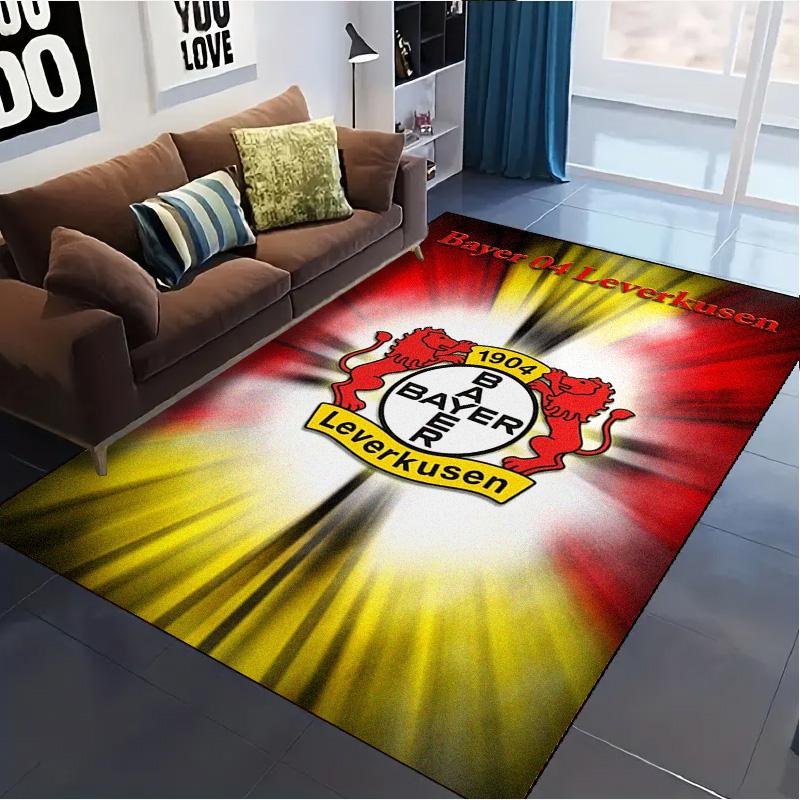 Tappeto Bayer Leverkusen per Soggiorno Camera da Letto Casa Decorazione Divano, Tappetino Antiscivolo per Giochi Bambini