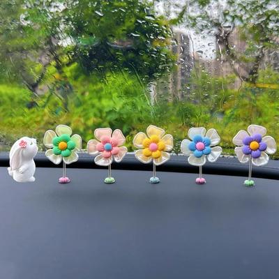 Kreative Blume Auto Schütteln Kopf Dekoration Auto Center Control Instrument Panel Net Rot Dekoration Auto Innen Dekoration Cartoon