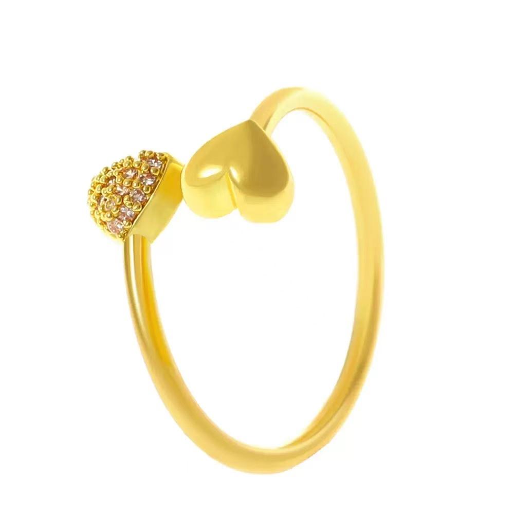 Cross-Border Retro New Simple Rrregular Baroque Imitation Pearl Personality Ladies French Ring, Suitable For Charming Intel