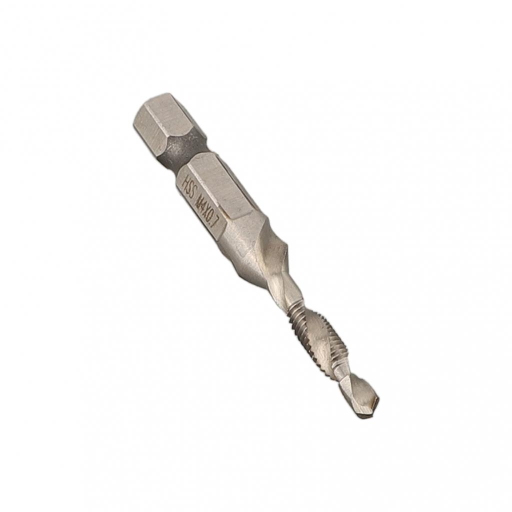 Tap Drill Bits Hex Chuck Tapping Machine M3-M10 Silver