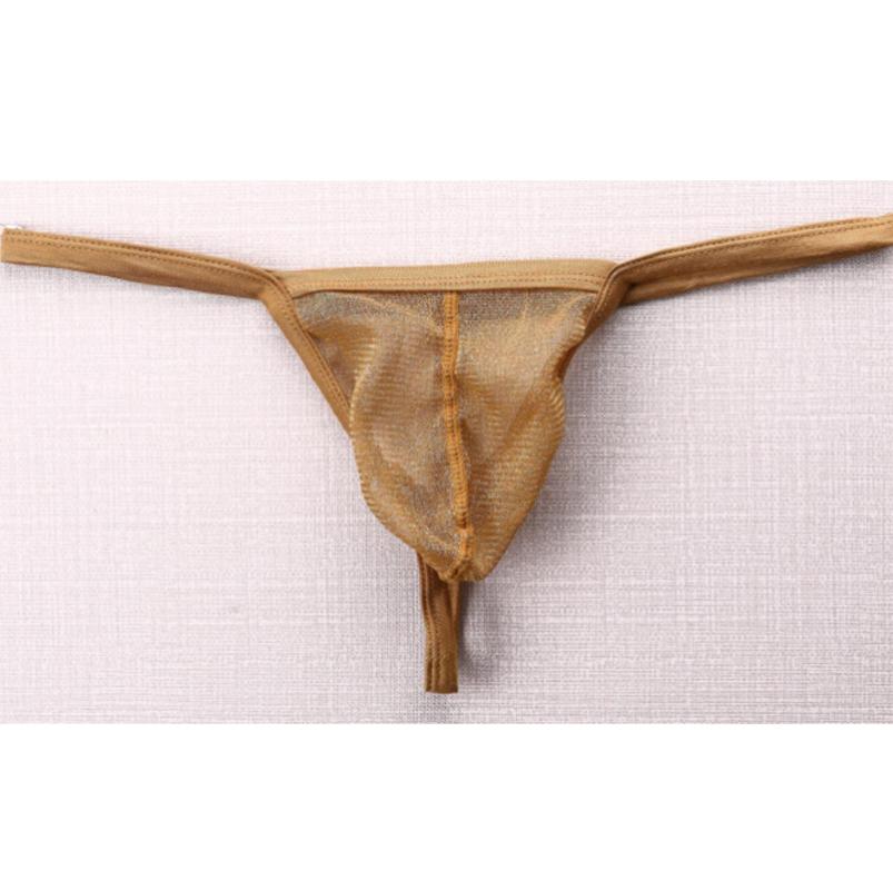 Pánské G-String síť Příze Průhledné spodky Tanga Spodní prádlo Kalhotky Velká velikost T-back