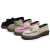 Tassel women's genuine leather suede leather small leather shoes men's fashion student round head casual shoes