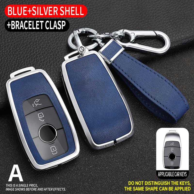 Car Key Case Cover for Mercedes Benz A C E S G Class GLC CLE CLA W177 W205 W213 W222 X167 AMG Protector Keychain Accessories