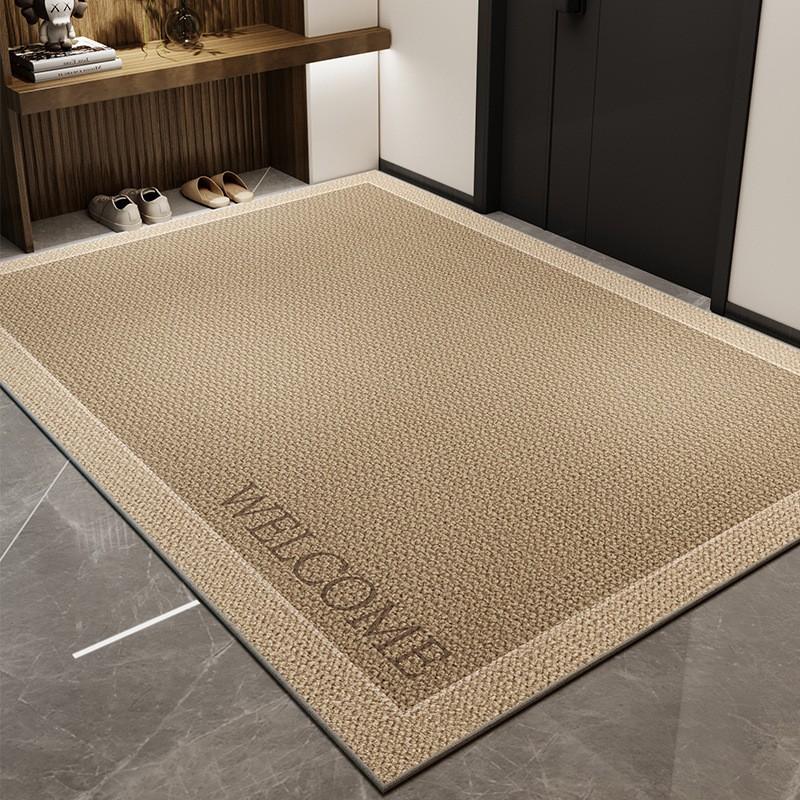Simple Household Entry Door Floor Mat, Porch Mat, Advanced Sense, Dirt-Resistant Anti-Skid Ring, Velvet Can Be Cut Carpet