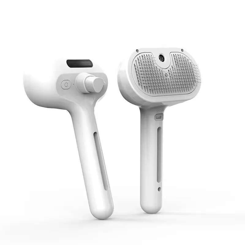 3 in 1 Haustierspray Pflegekamm Dampfend Schwebend Ein Klick Haarentfernung Reinigung Dampfbürste Styling für Hunde Katzen Zubehör