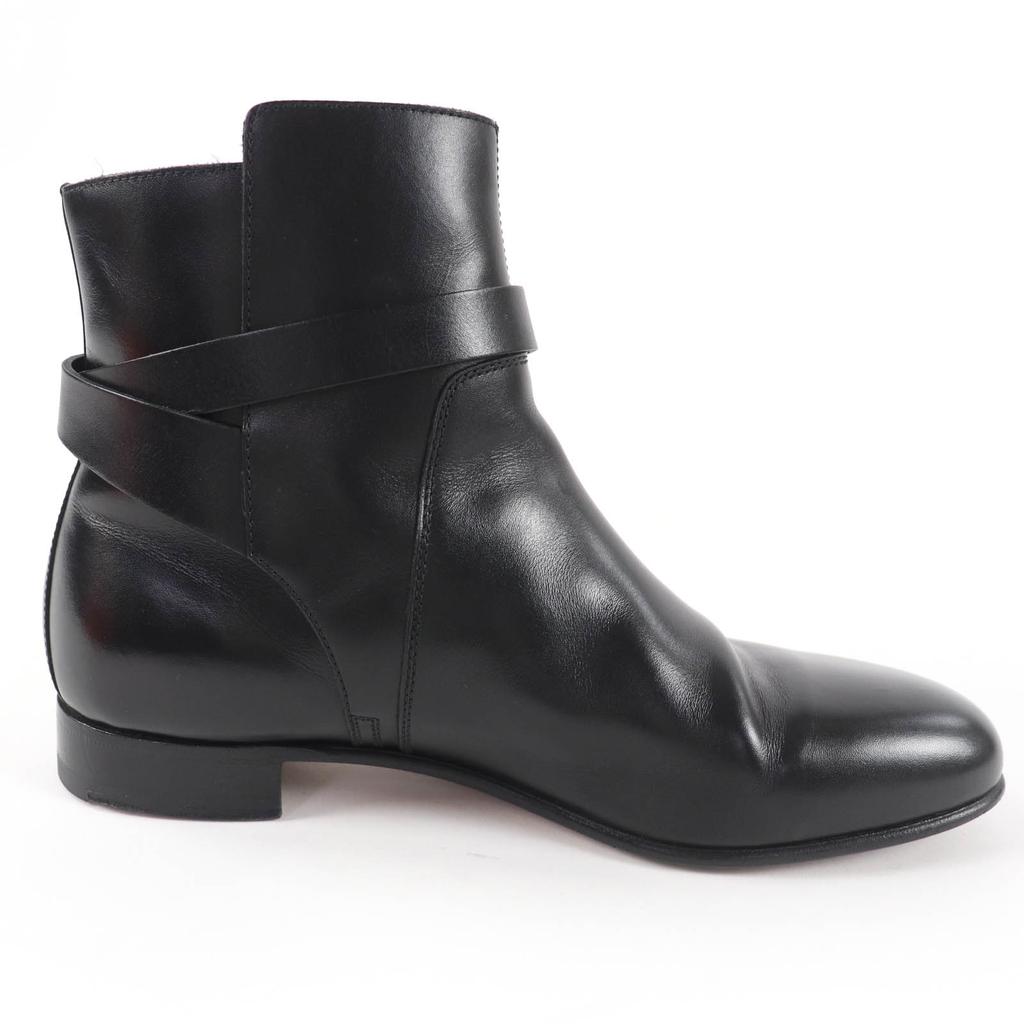 Great HERMES short boots Neo Kelly Buckle Leather black leather Women 36 Used