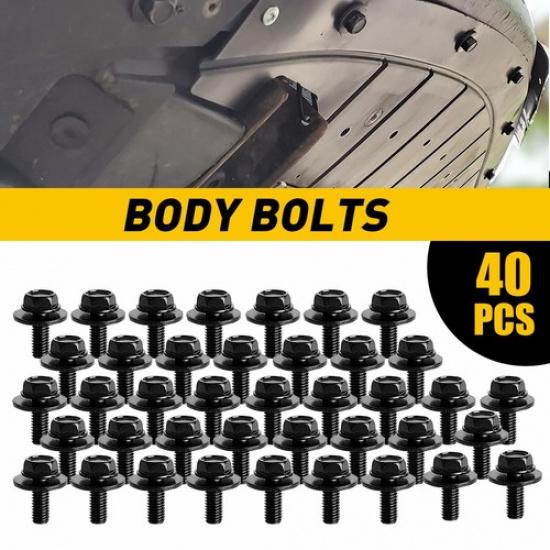 

Body Bolts x Bolts Screws Long 16mm M6-1.0 17mm - - Washer 10mm Hex - Set of 40
