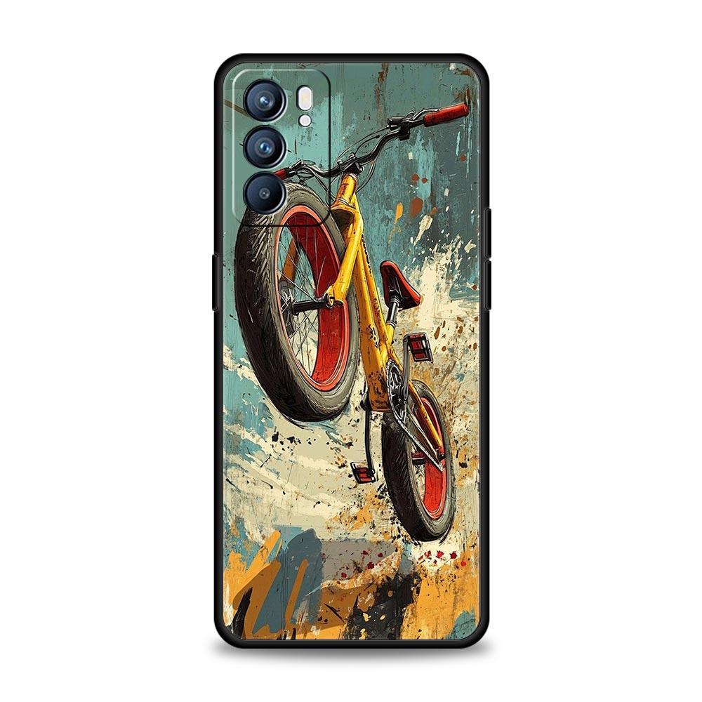 

Phone Case Cover For Oppo A17 A31 A54 A57 A78 A79 Find X5 X6 Reno 7 8 10 11 12 13 F Pro 5G Soft TPU Shell Autumu Bike Cycling Reno11 F