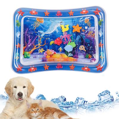 Wassersensor-Spielmatte, verdicktes Kühlwasserpad, interaktive Wassersensormatte, multifunktionale Kinderspielmatte für Katzen und Kinder