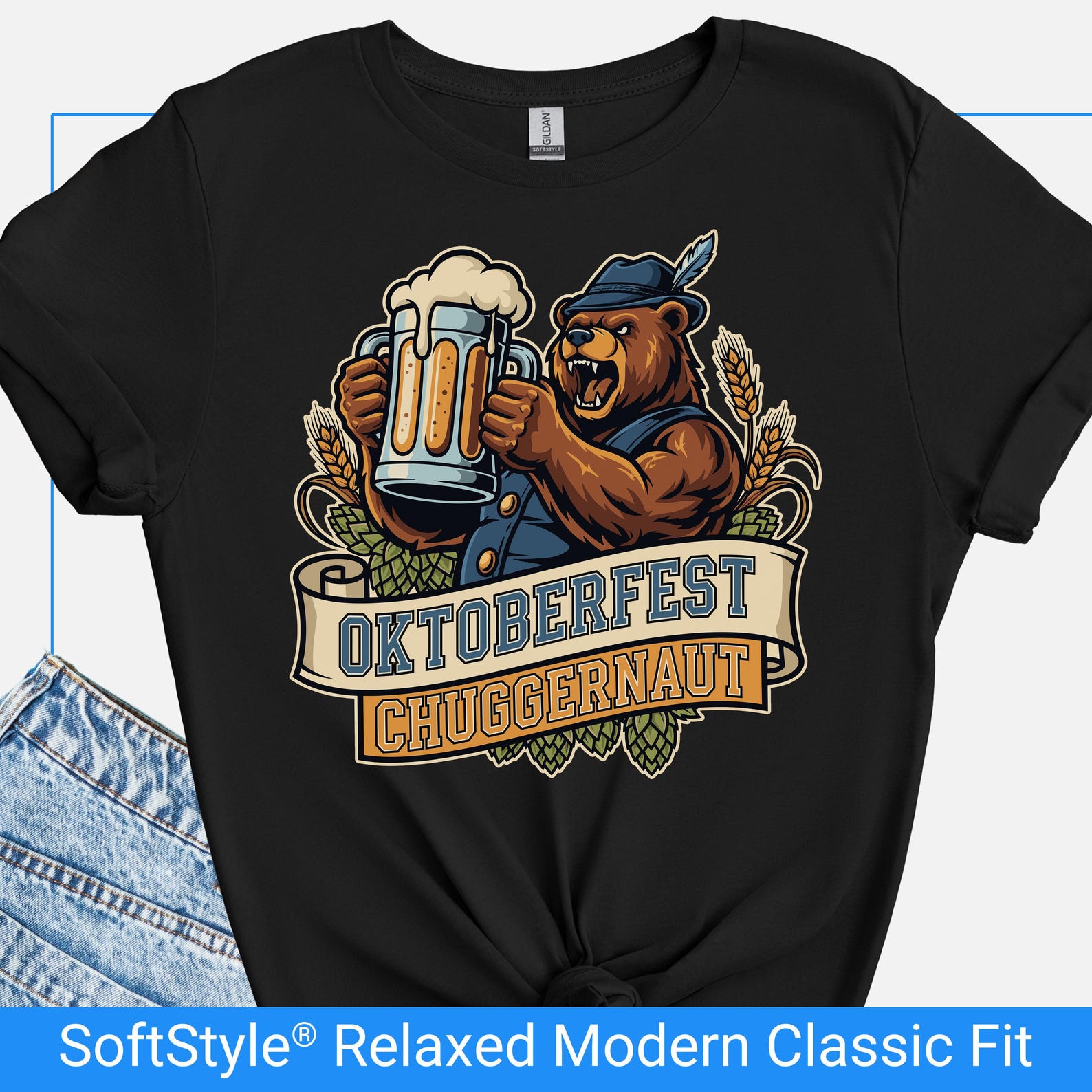 Oktoberfest Beer Chugging Shirt, Funny Chuggernaut Beer Drinking T-Shirt, Oktoberfest Party Tee, German Festival Tshirt, Beer Lover Gift S