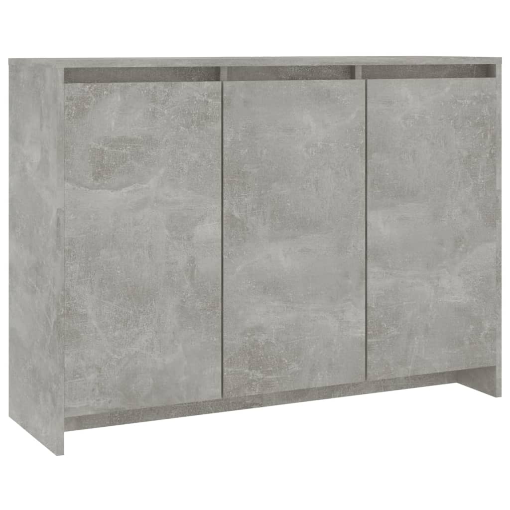 Sideboard Concrete Grey 102 x 33 x 75 cm Wood Based Material
