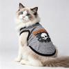 Summer Skull Print Pet Vest for Cats Gotas Punk Style Sphynx Cat T Shirt Kitten Persian Chinchilla Shirts Mascotas Dog Clothes