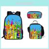 Sac à dos de construction numérique Numberblocks Pour les fournitures scolaires et le rangement des enfants