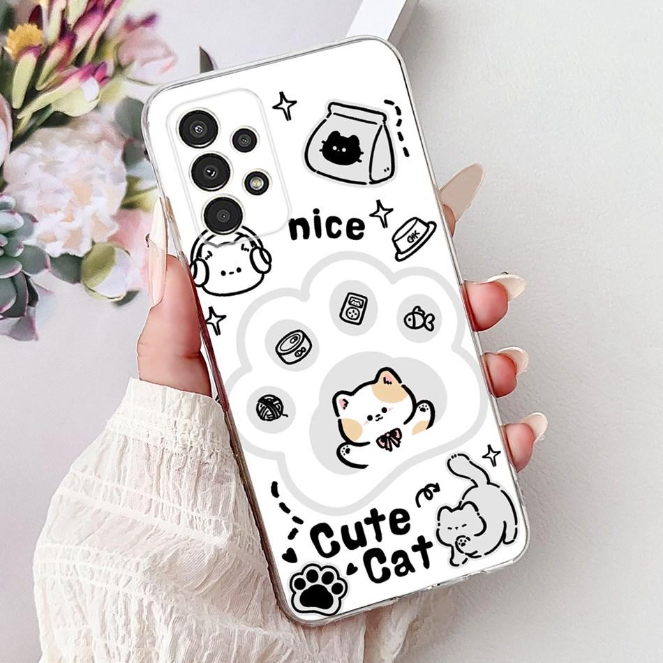 For Samsung Galaxy A13 SM-A135F Elegant Floral Butterfly Phone Case For Samsung A13 4G Soft Silicone TPU Cases