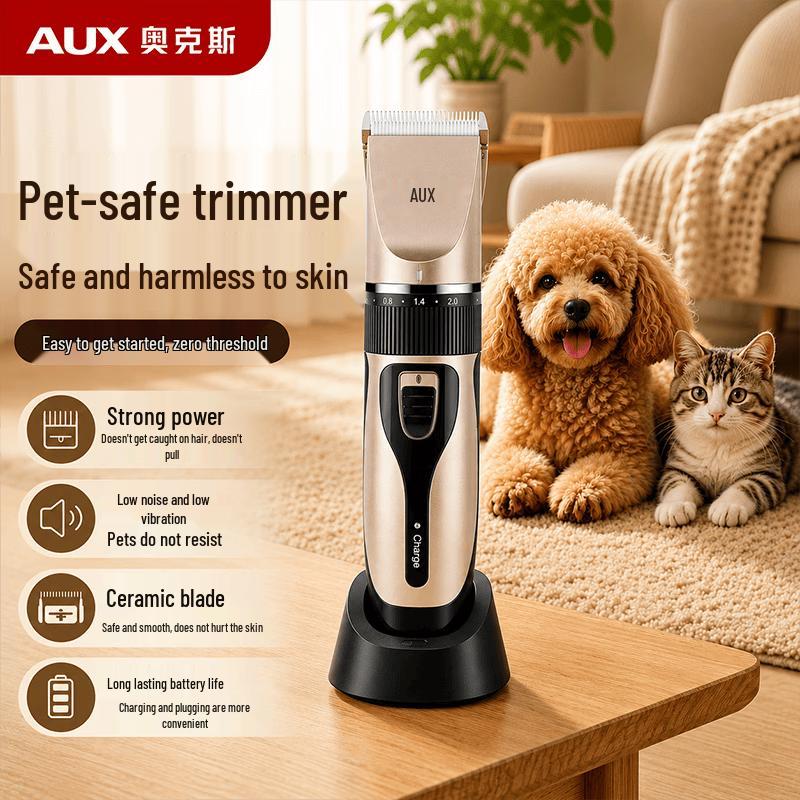 AUX Rechargeable Pet Grooming Clipper CN plug (adapter included)