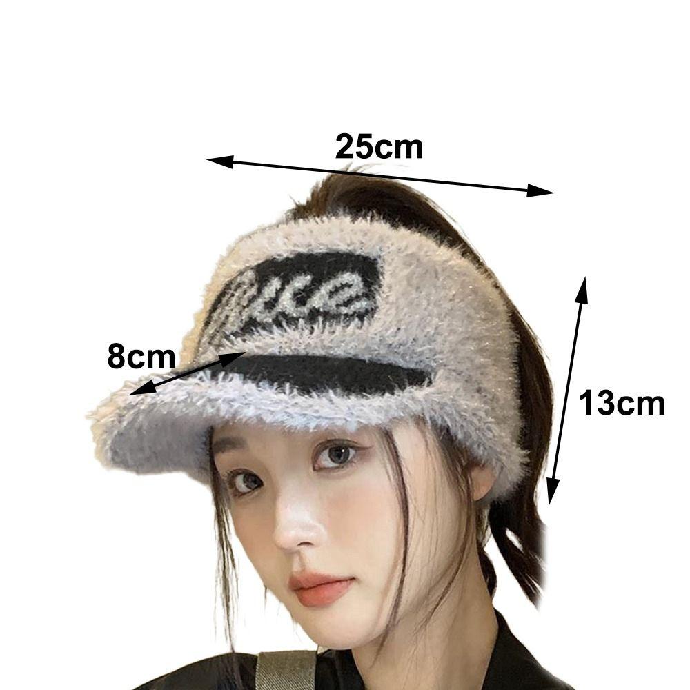 New Winter Hat Adjustable Anti-UV Empty Top Sun Hat Visor Hat Sport